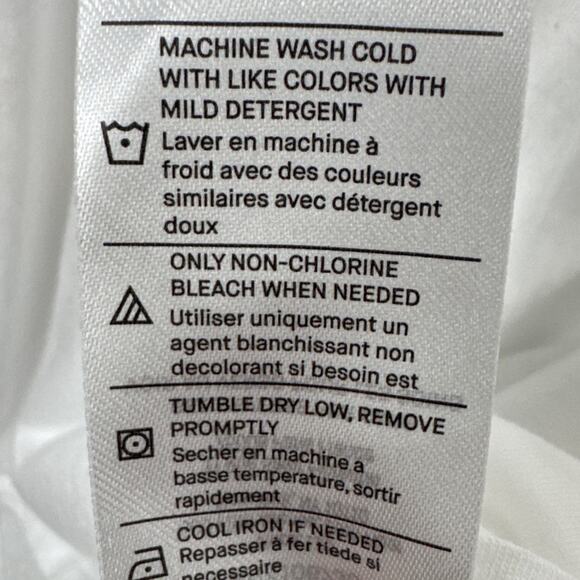 Vince Women's Pima Cotton Modal White Tee Shirt Size L NWOT Elevated Basics - Picture 7 of 7